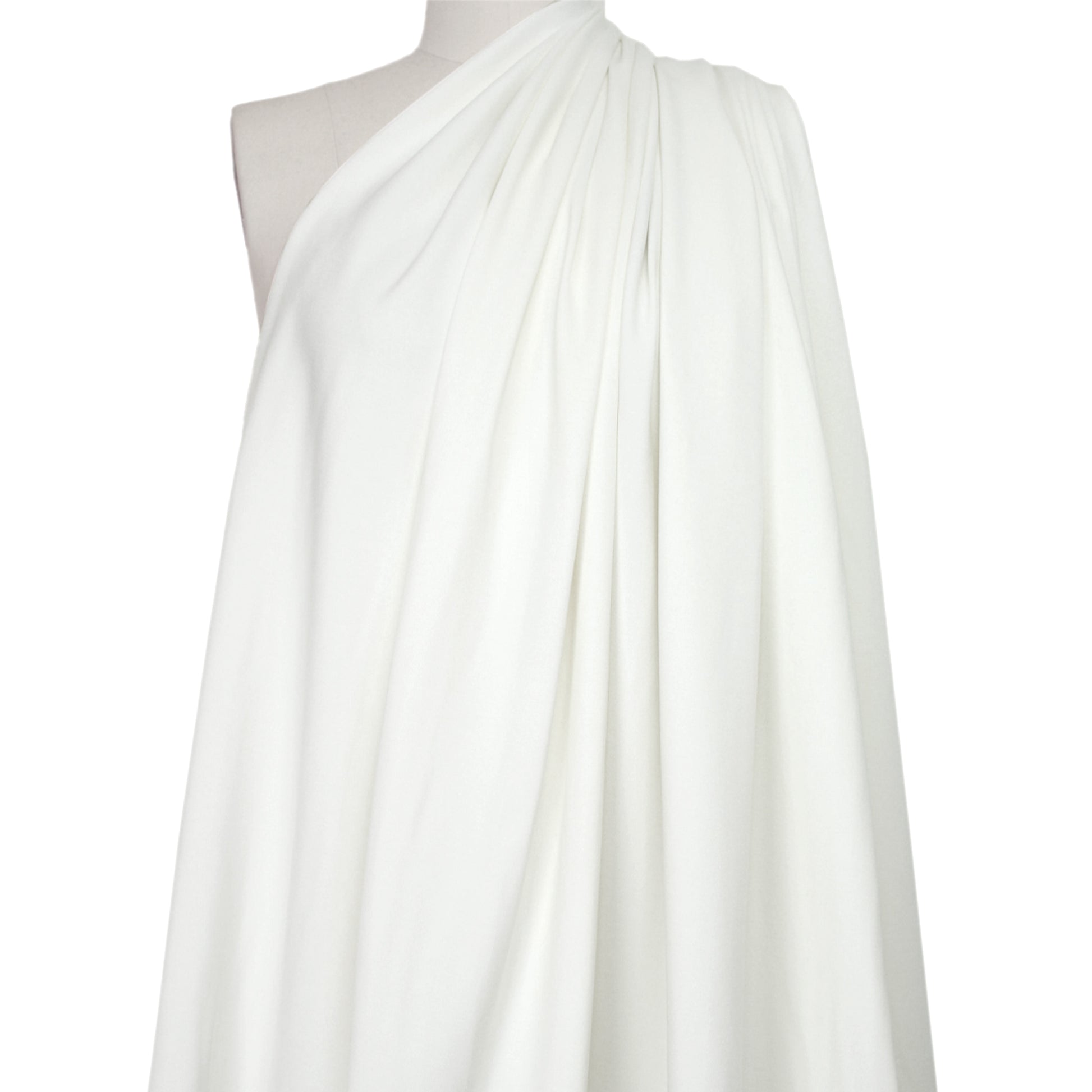 premium rayon blend ponte - creamy ivory