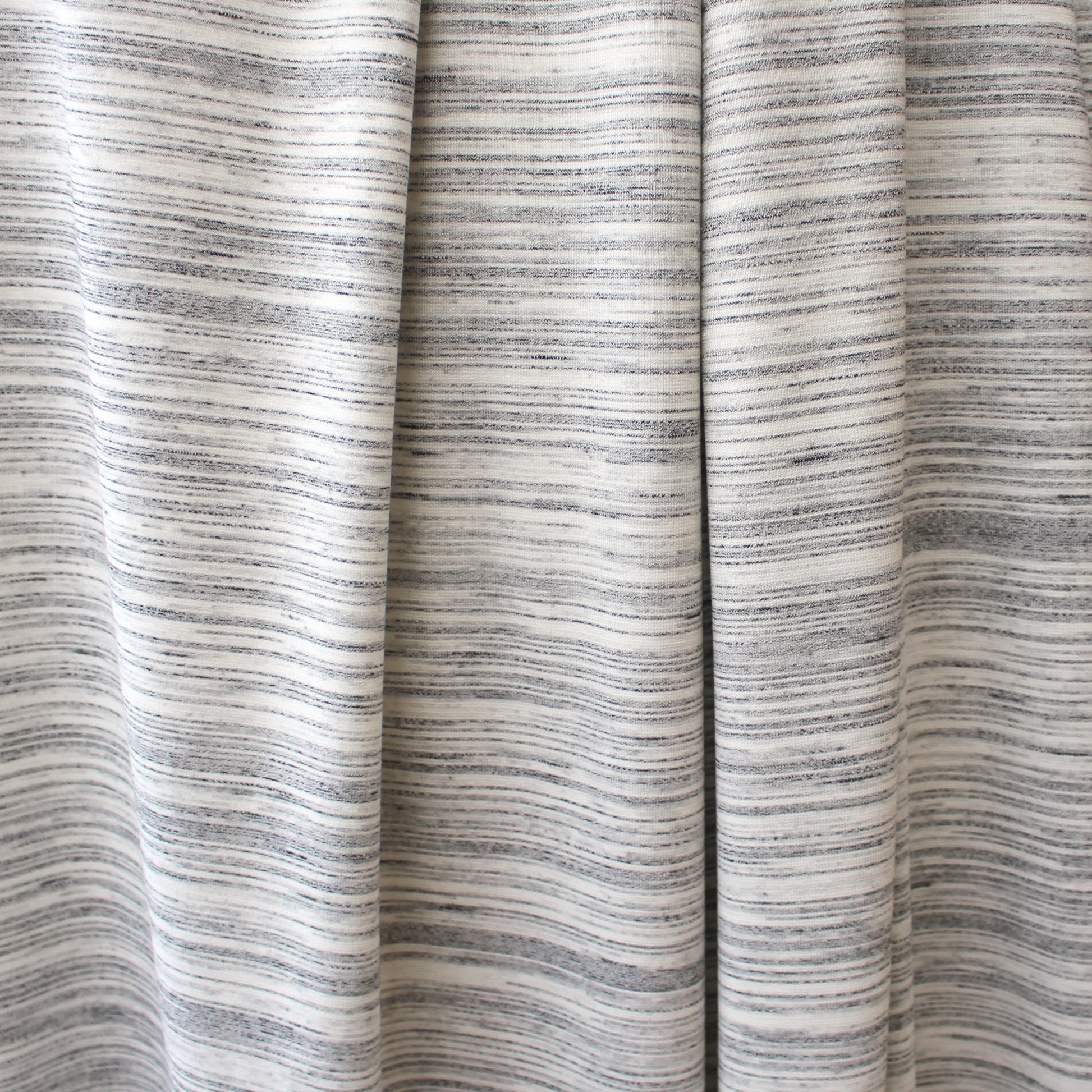 premium rayon blend ponte - variegated gray/cream