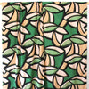 'abstract leaves' stretch viscose poplin - green