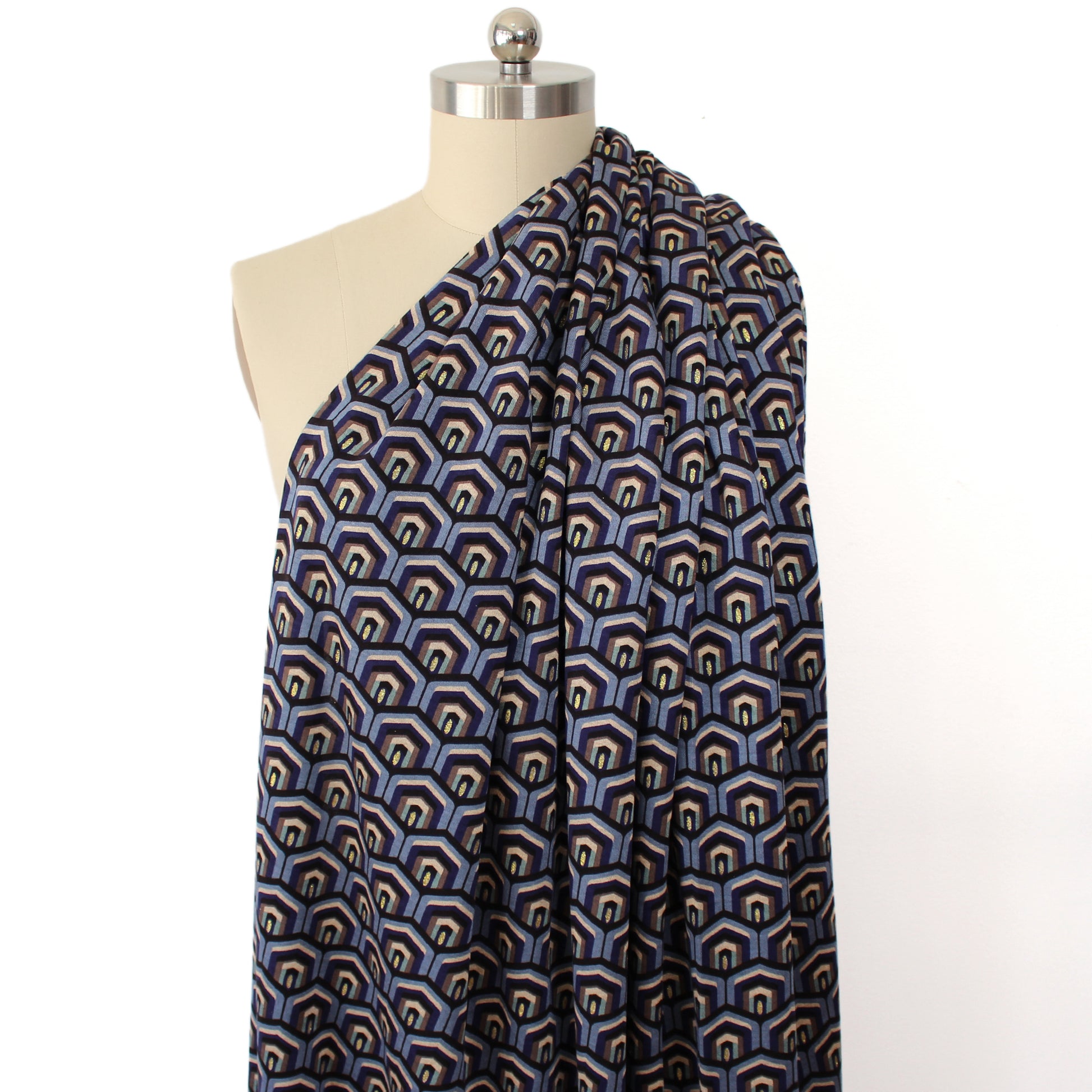 'half diamond' drapey viscose blend doubleknit, Oeko-Tex cert.