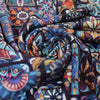 'tilework' drapey viscose blend doubleknit, Oeko-Tex cert.