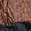 'block print floral' drapey viscose blend doubleknit, Oeko-Tex cert. - spice