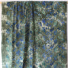 'forest florals' embroidered cotton pin wale corduroy - green