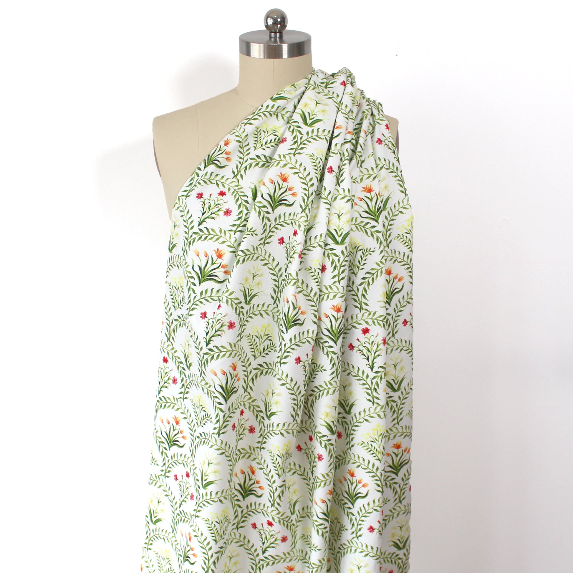 digital 'canvas bouquet' cotton canvas, Oeko-Tex cert.