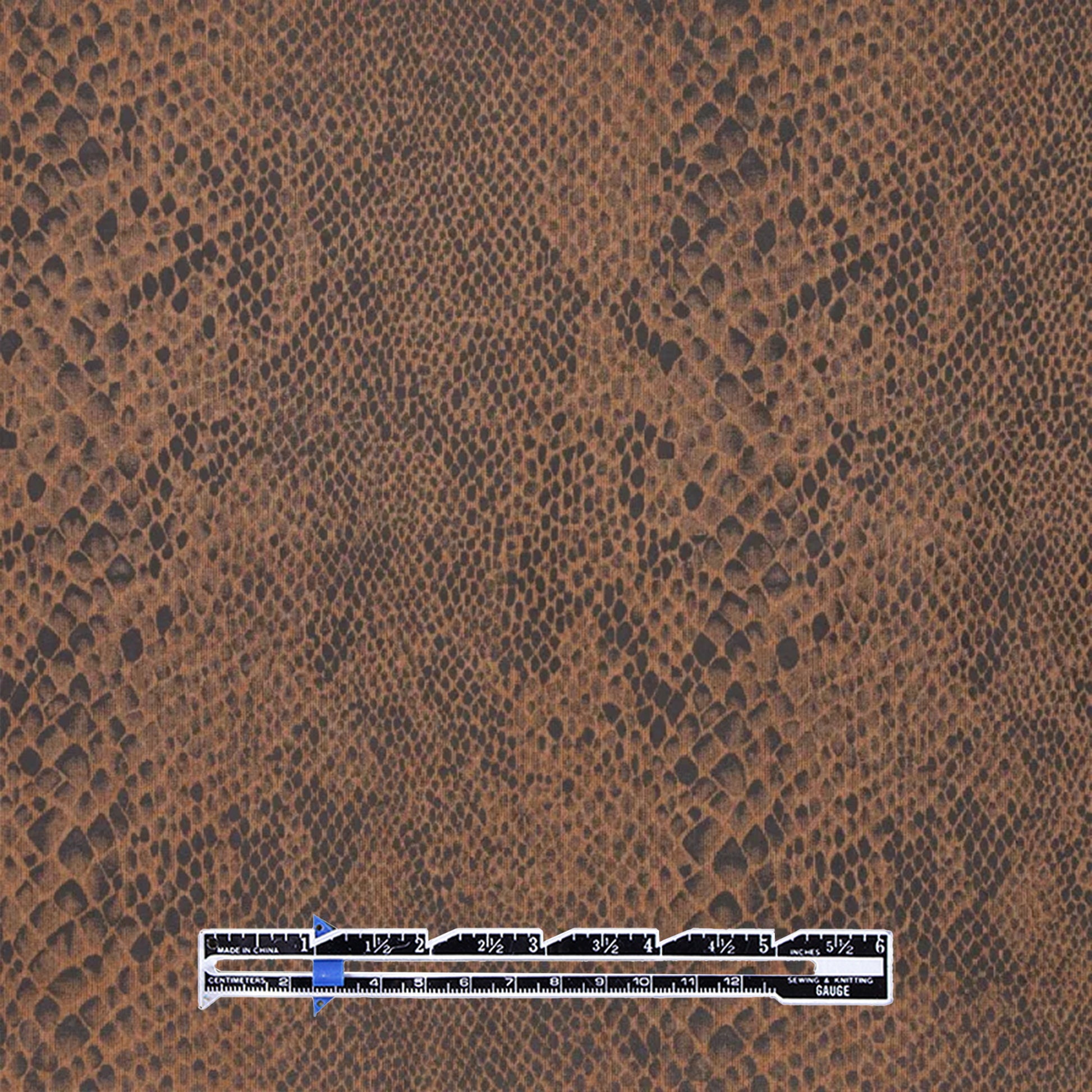 'snake skin' leather-look printed ponte doubleknit