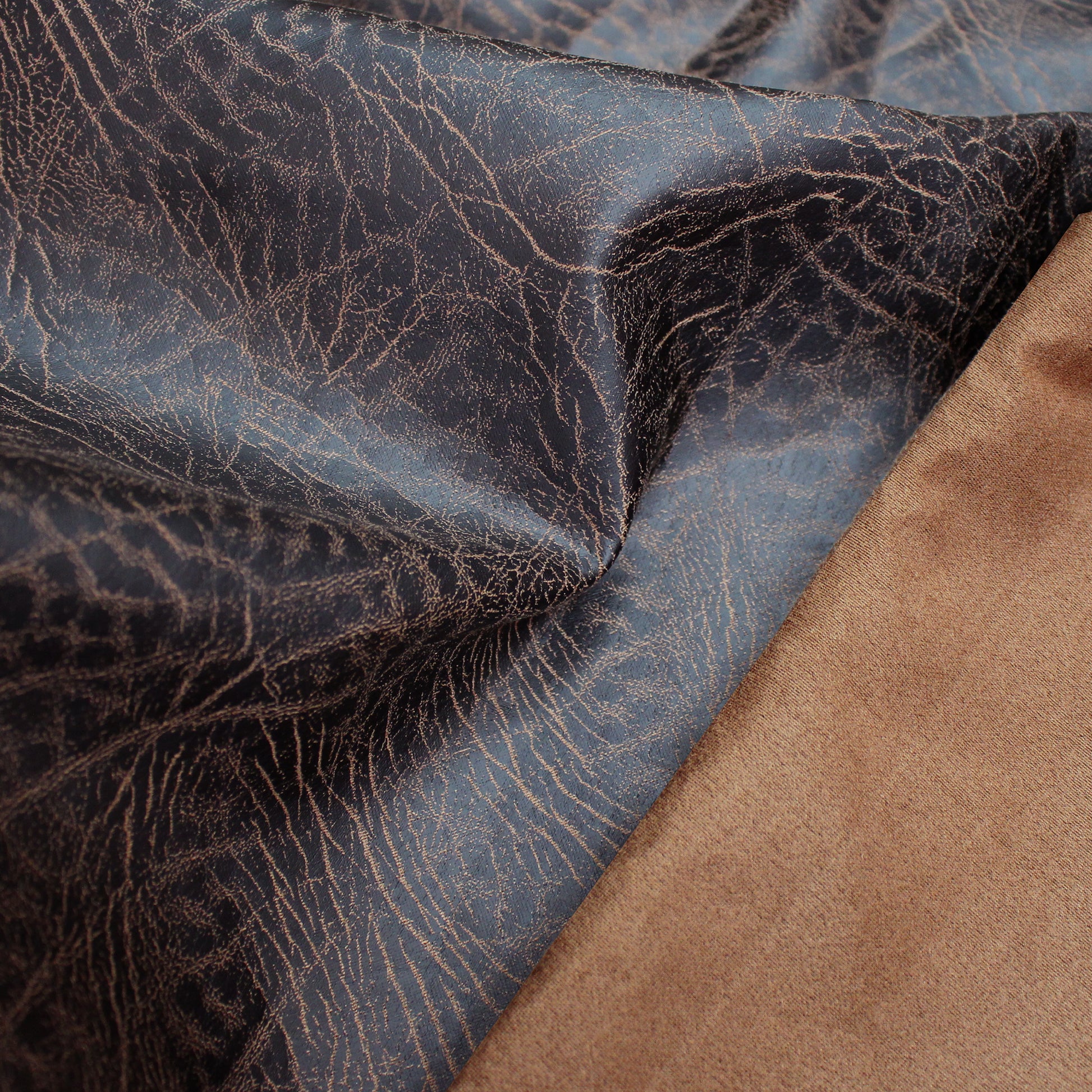 'gator skin' leather-look printed ponte doubleknit