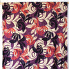 'pressed leaves' drapey viscose stretch twill - plum