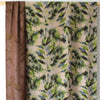 'reflection of leaves' printed viscose woven - green/brown