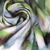 'reflection of leaves' printed viscose woven - green/brown