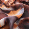 viscose woven, printed 'reflection of leaves' - spice