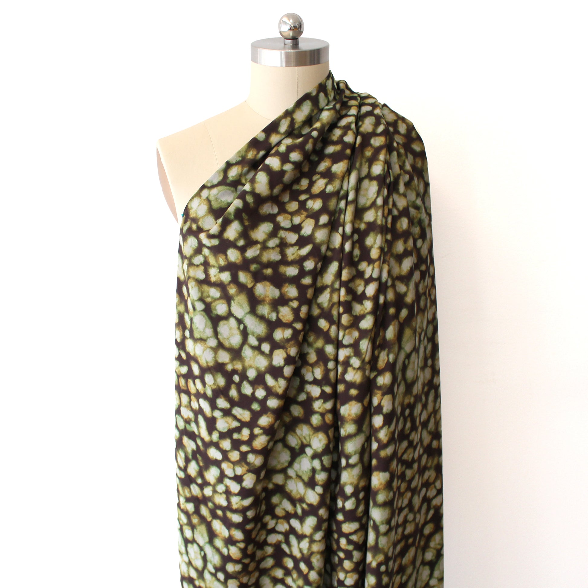 'roya' printed viscose woven - green