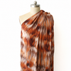 'mirage' printed viscose woven, Oeko-Tex cert. - pumpkin spice