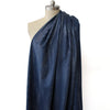 'roma sequin' printed ponte doubleknit, Oeko-Tex Cert. - denim blue