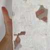 exquisite clipped weave viscose jacquard woven - cream