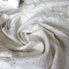 exquisite clipped weave viscose jacquard woven - cream