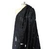 exquisite clipped weave viscose jacquard woven - black