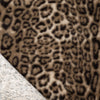Dutch leopard faux fur, Oeko-Tex cert. - natural