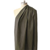 'super washed' viscose blend backed faux leather - olive green