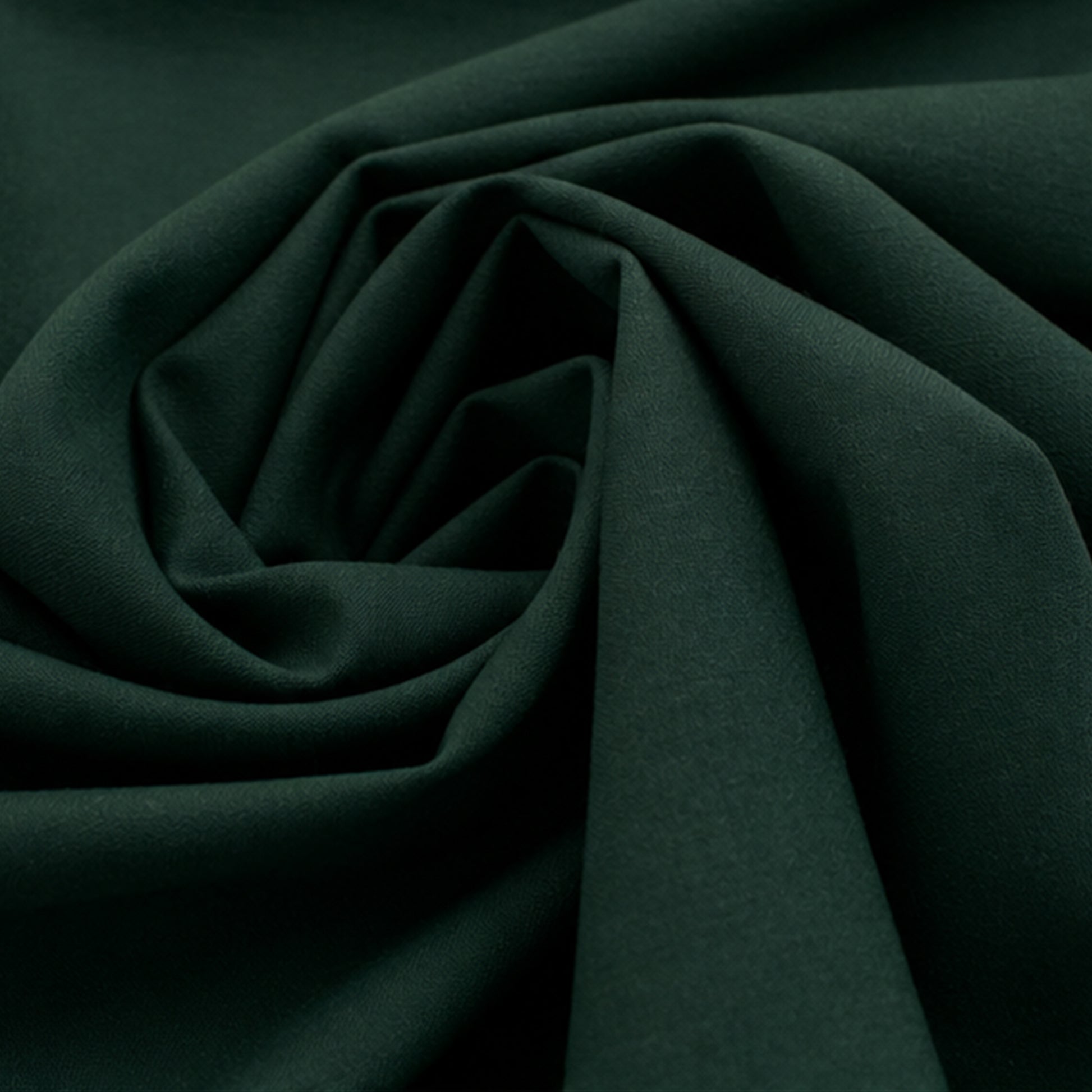 virgin wool stretch suiting - evergreen