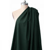 virgin wool stretch suiting - evergreen
