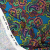 Italian luxury 'paisley' wool dressweight printed jacquard