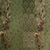 Italian luxury 'cottage garden' wool/silk dressweight twill