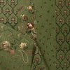 Italian luxury 'cottage garden' wool/silk dressweight twill