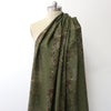 Italian luxury 'cottage garden' wool/silk dressweight twill
