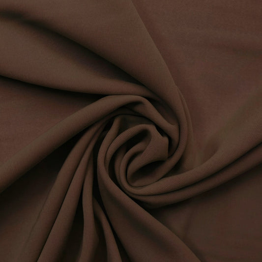 Italian wool stretch twill suiting - dark chocolate, Oeko-Tex cert.