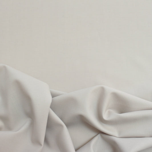 Italian wool stretch suiting - warm fog, Oeko-Tex cert.