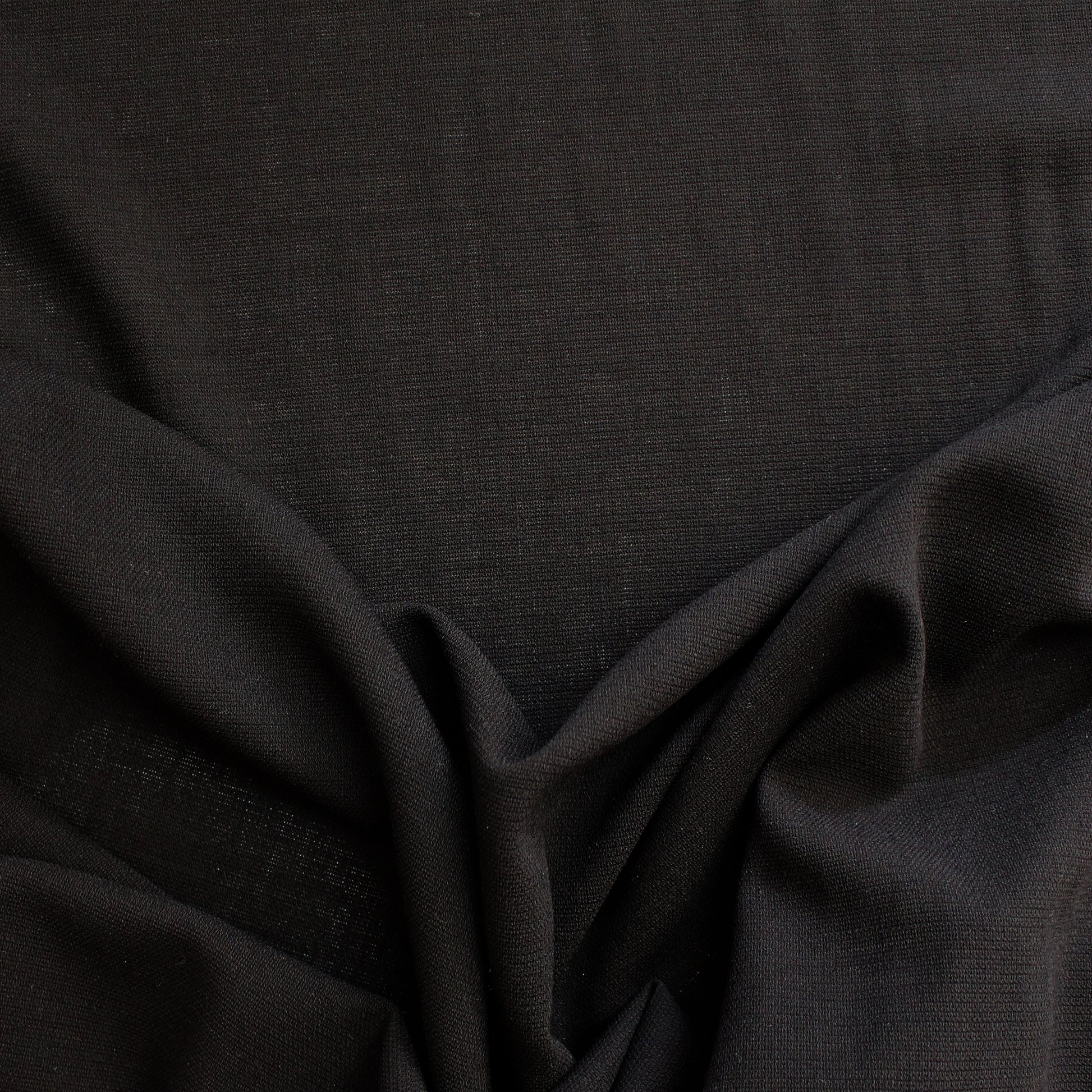 Italian virgin wool etamine gauze - black