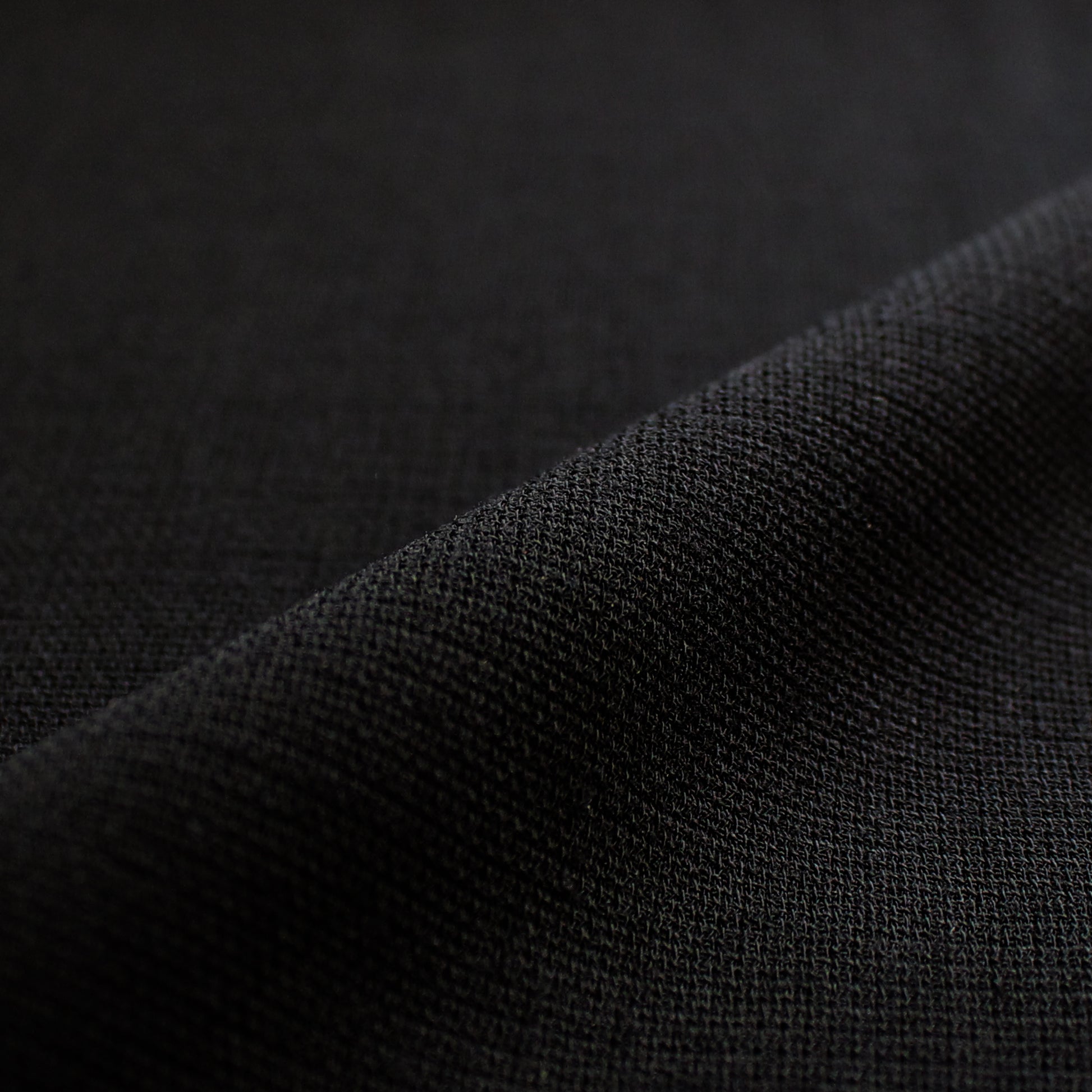 Italian virgin wool etamine gauze - black