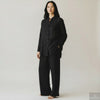 Italian virgin wool etamine gauze - black