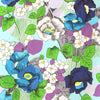 Italian 'garden journal' stretch cotton sateen