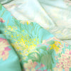 Italian 'island blooms' stretch drapey viscose twill