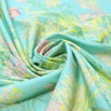 Italian 'island blooms' stretch drapey viscose twill