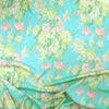 Italian 'island blooms' stretch drapey viscose twill