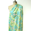 Italian 'island blooms' stretch drapey viscose twill