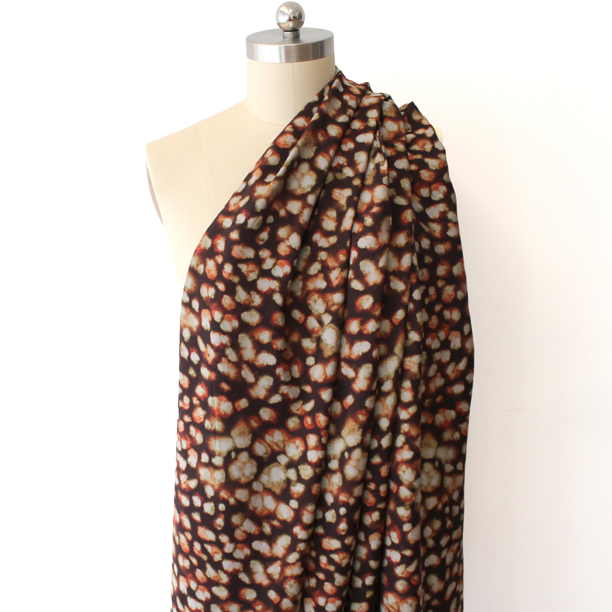 'roya' printed viscose woven - spice