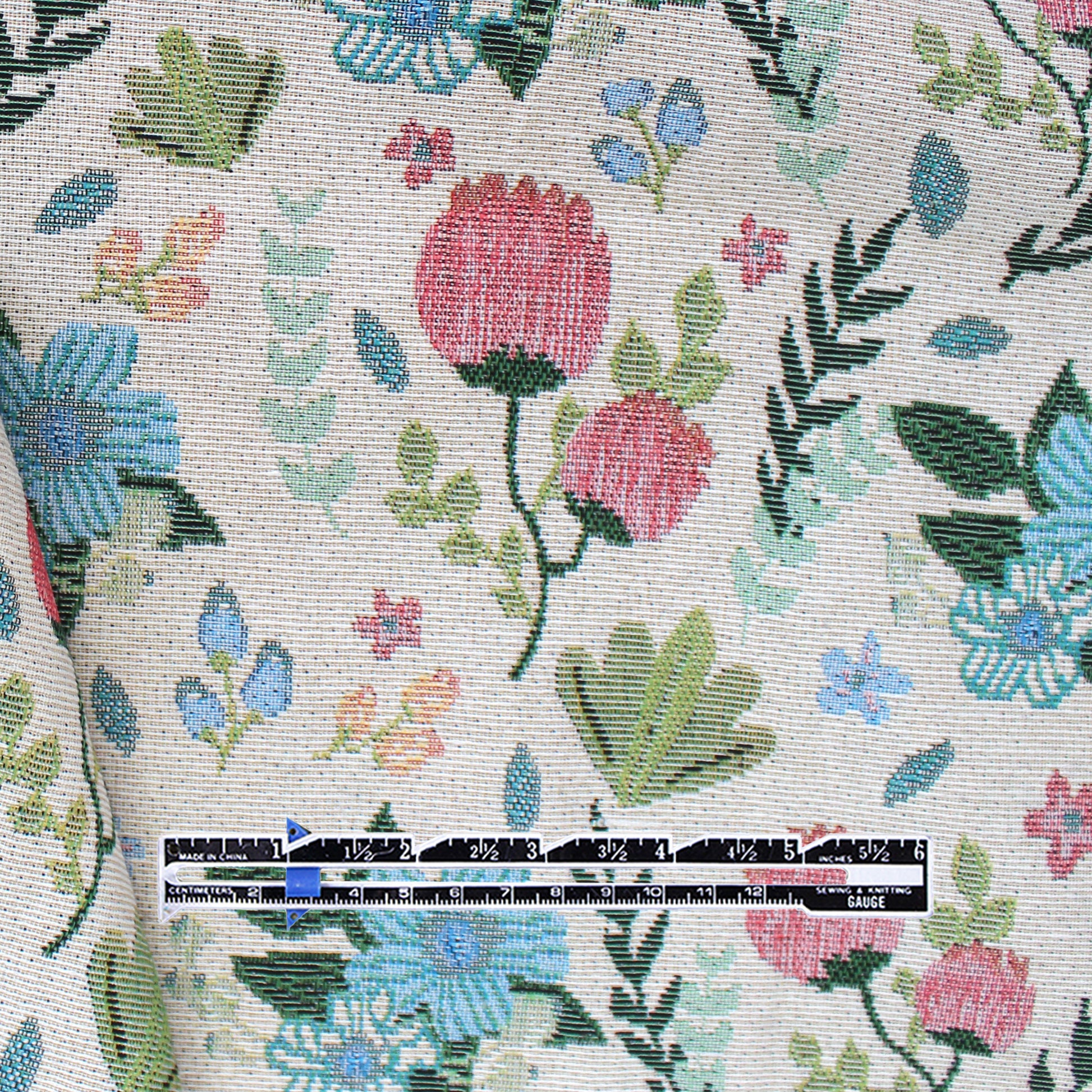 'vintage floral' woven jacquard tapestry