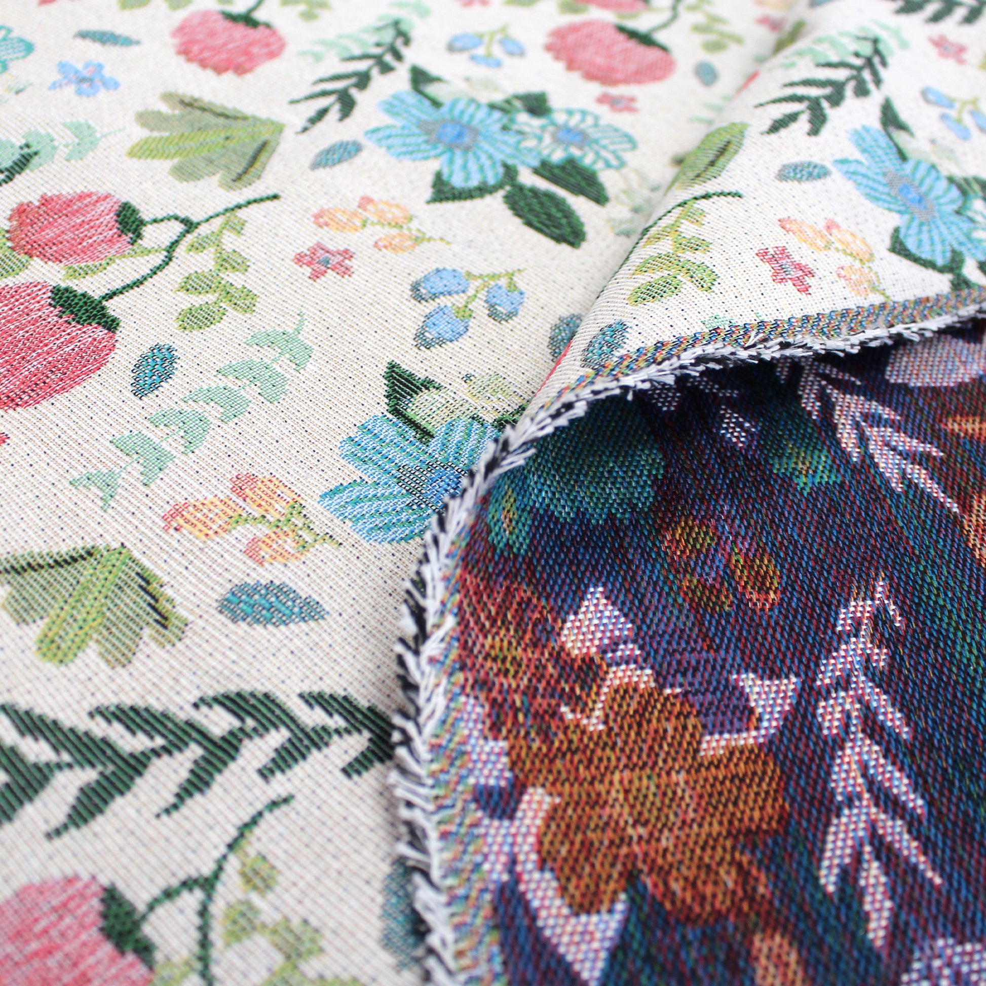 'vintage floral' woven jacquard tapestry
