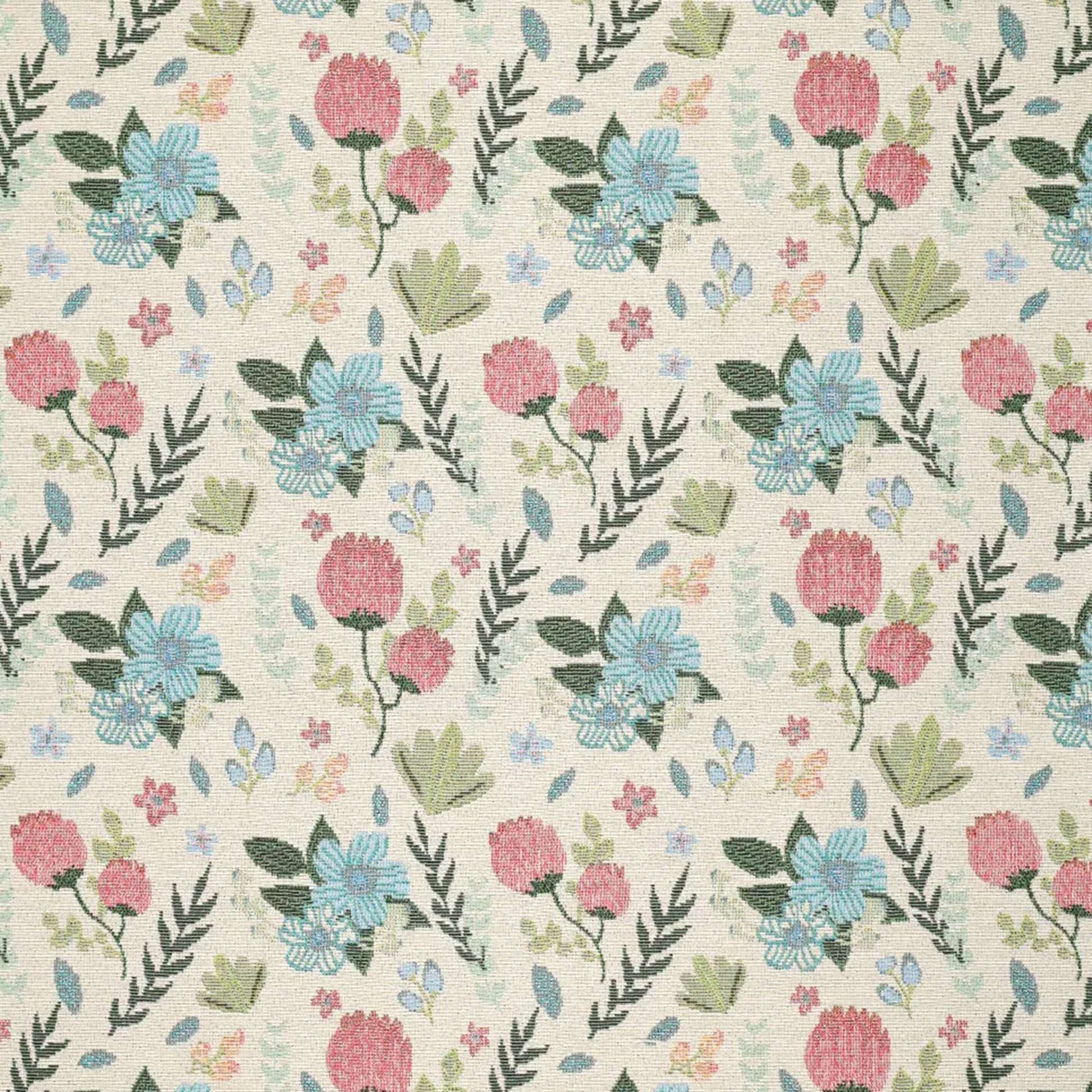 'vintage floral' woven jacquard tapestry