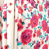 'bohemian bouquet' cotton sateen border print