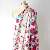 'bohemian bouquet' cotton sateen border print