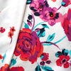 'bohemian bouquet' cotton sateen border print