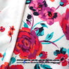 'bohemian bouquet' cotton sateen border print