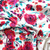 'bohemian bouquet' cotton sateen border print