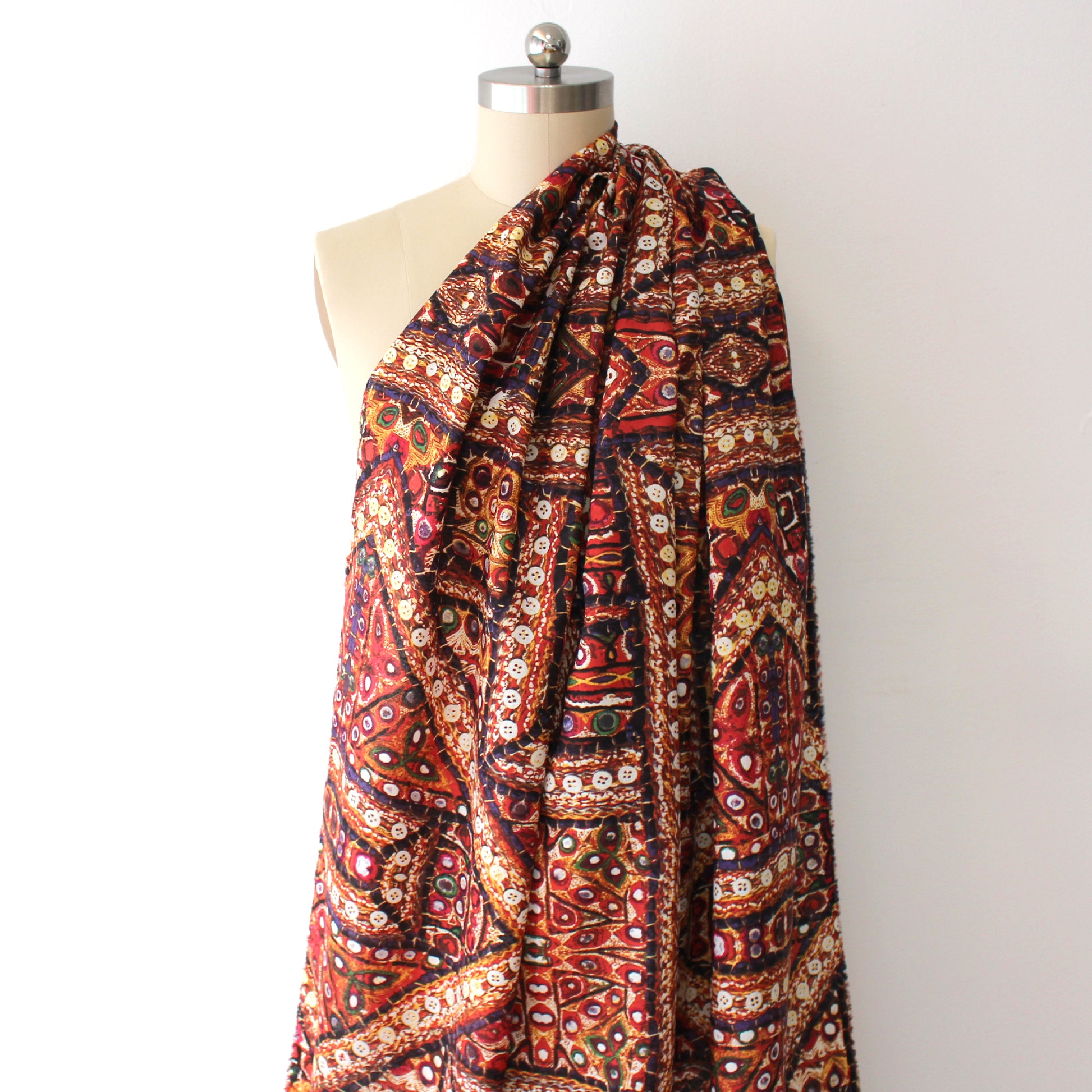 deadstock 'embellishments' dressweight linen woven