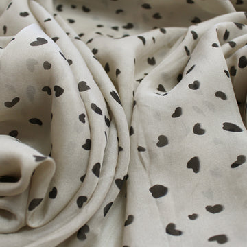 'wild at heart' printed silk featherweight woven