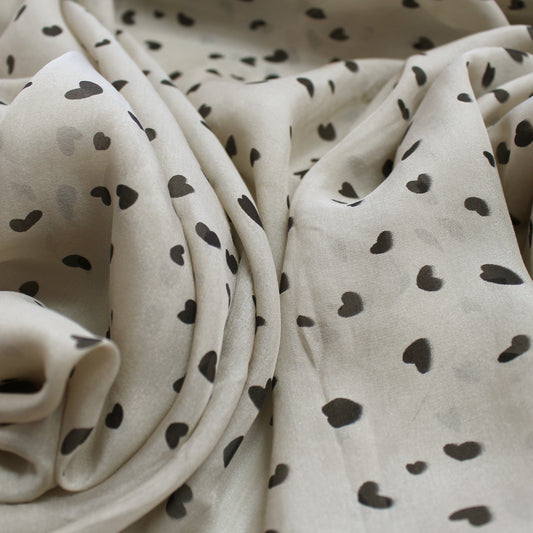 'wild at heart' printed silk featherweight woven